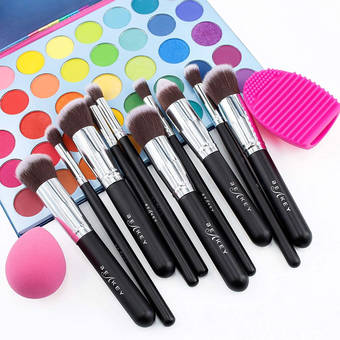 Product BEAKEY Set de Brochas de Maquillaje Profesional, Synthetic Kabuki Premium para Base