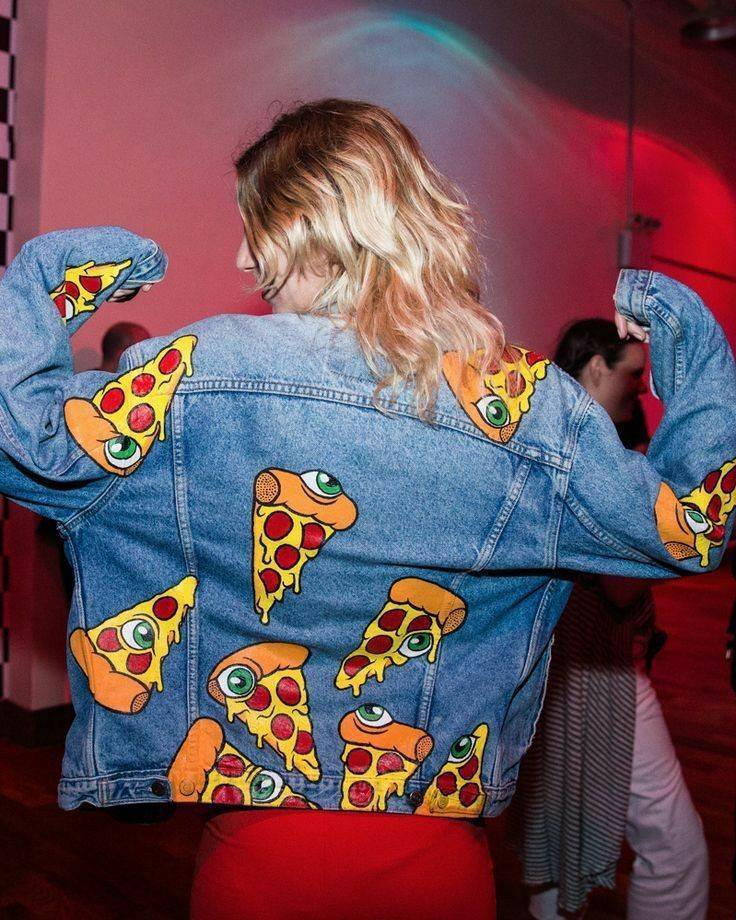 Fashion Jaqueta com pizza🍕🧥