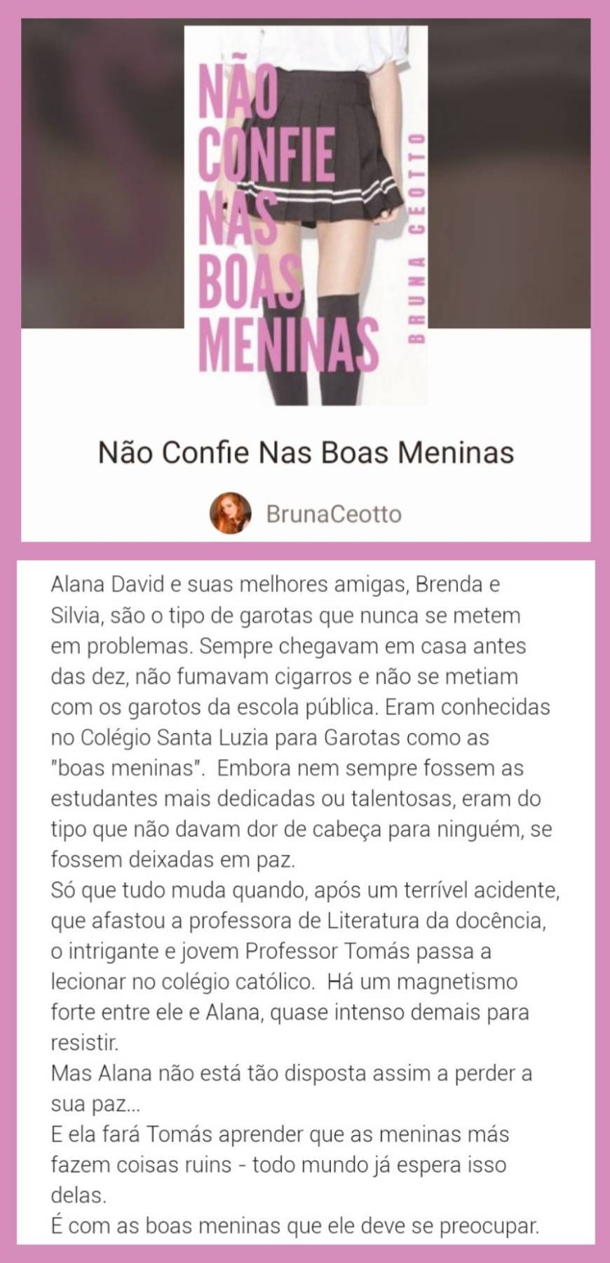 Social Não confie nas boas meninas