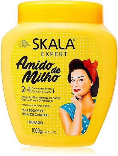 Creme para pentear amido de milho da Skala