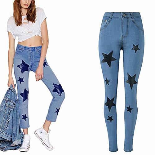 Social Pantalones Vaqueros Ajustados para Mujer