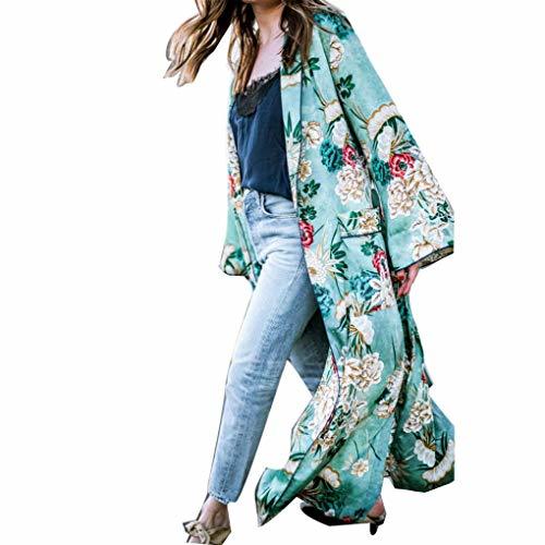 Social Overdose Bohemia Floral Borla Larga Largo Kimono Verano OtoñO Chal De Gran