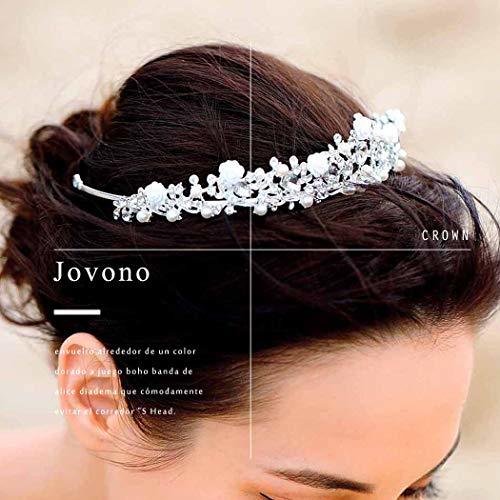 Product jovono boda novia corona diadema Vintage Reina Princesa para las mujeres