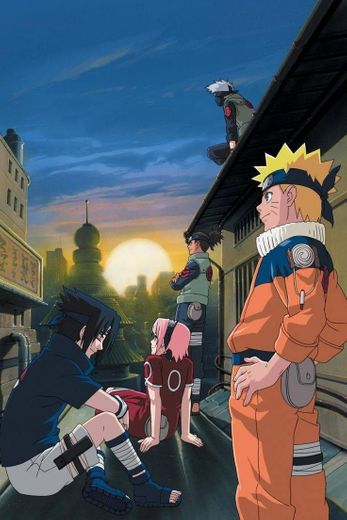 Naruto, Sasuke, Sakura, Kakashi e Iruka 