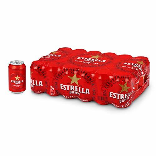 Producto Cerveza Estrella Damm Pack de 24 Latas 33cl