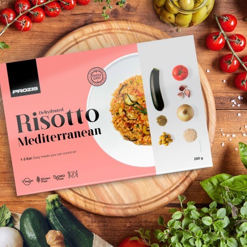 Fashion Dehydrated Risotto - Mediterrâneo 280 g - 3 porções - Prozis