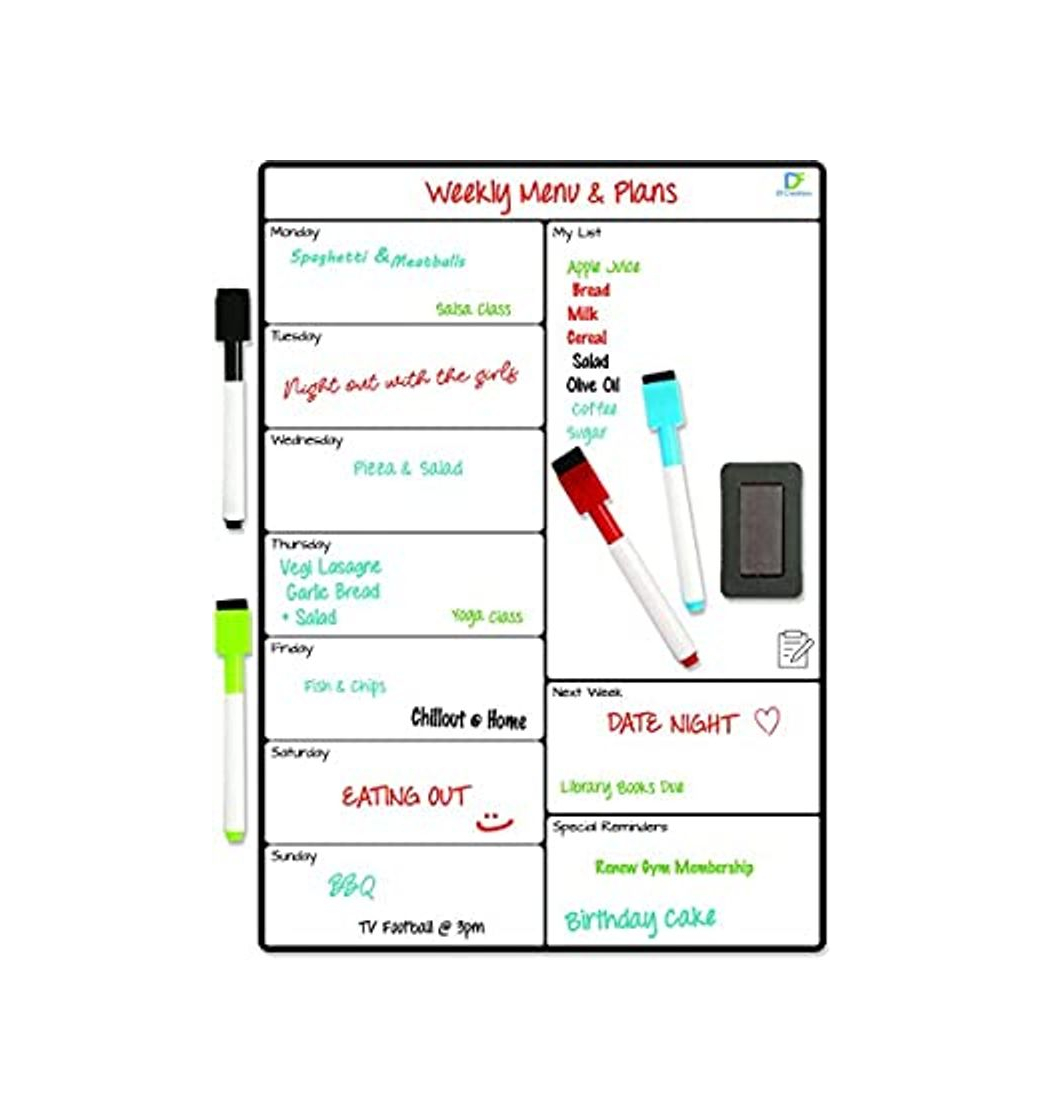 Producto Magnetic white board for fridge weekly 