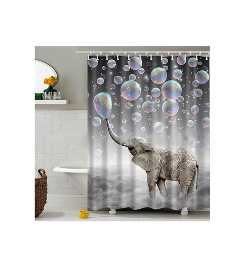 Waterproof Polyester Fabric Bathroom Shower Curtain 