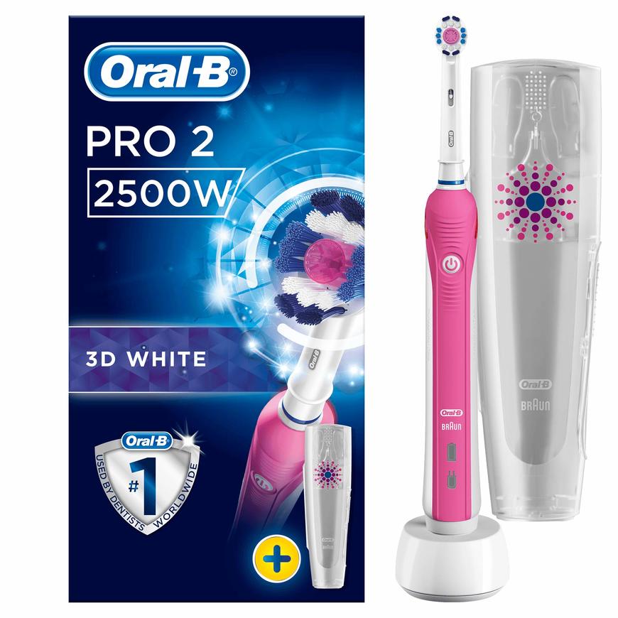 Products Oral-B Pro 2 2500 Toothbrush Pink 