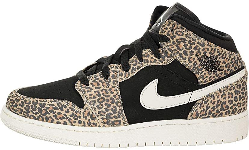 Moda Jordan Air 1 Mid SE (Leopard) (Kids): Shoes - Amazon.com