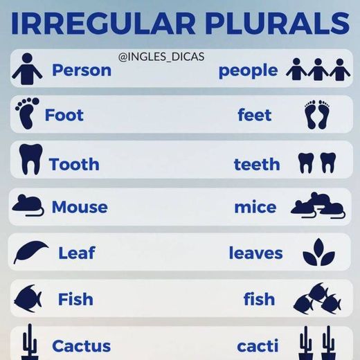 Plurais irregulares