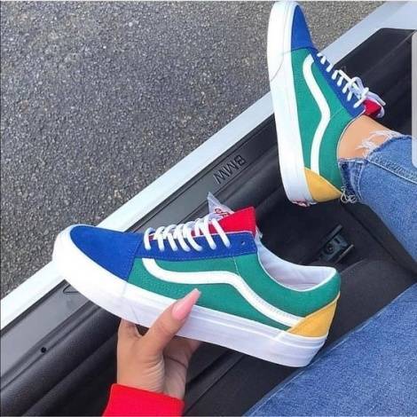 Fashion Ténis Vans Yacht Club Old Skool | Multicor | Vans