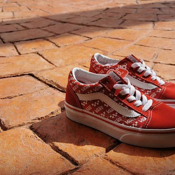 Fashion Ténis Logo Repeat Old Skool | Vermelho | Vans