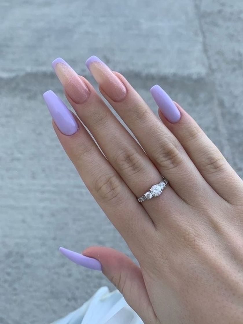 Fashion purple nails