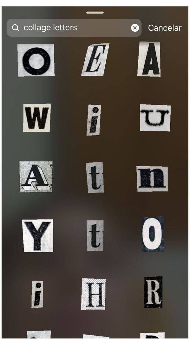 Social Collage letters