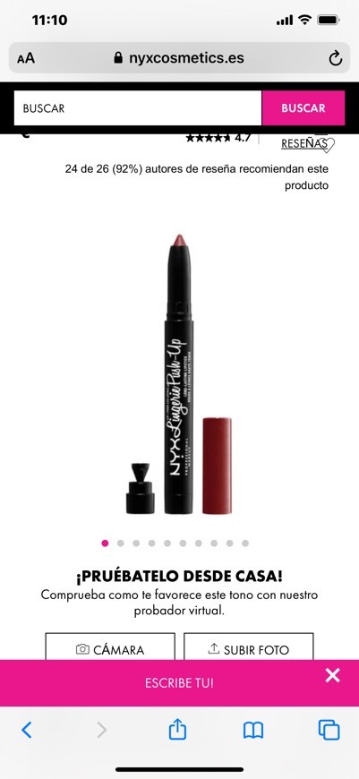 Fashion labial push-up de nyx 