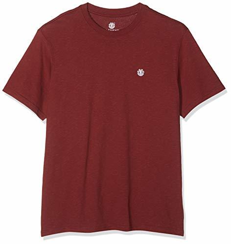 Social Element Crail Camiseta de Manga Corta, Hombre, Rojo