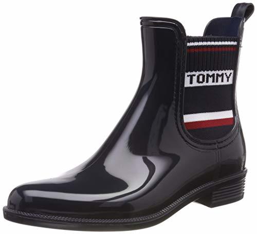 Producto Tommy Hilfiger Tommy Elastic Rain Boot, Botas de Agua para Mujer, Azul