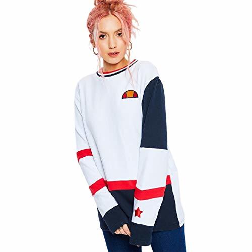 Social Ellesse Women Sweatshirt Juno, Farbe:White, Größe:12