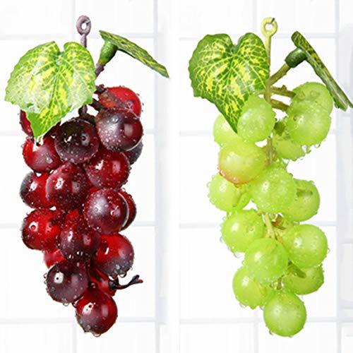 Products Outgeek Uvas Artificiales Decorativas Uvas Postizas Fruta Colgante Decoración Fruta