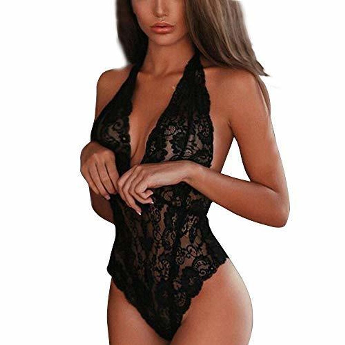 Social FELZ Lenceria Mujer Sexy Conjuntos de Lencería Mujer Encaje Atractivo Pasión Babydoll