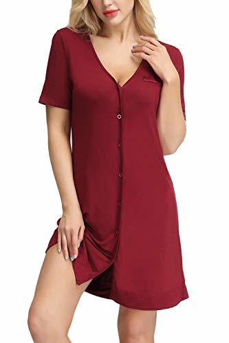 Social Zexxxy Camisa de Manga Corta con Botones para Mujer