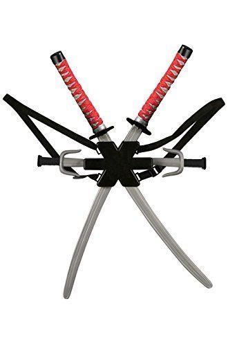 Disfraz de ninja - Set de armas ninja, katanas a la espalda