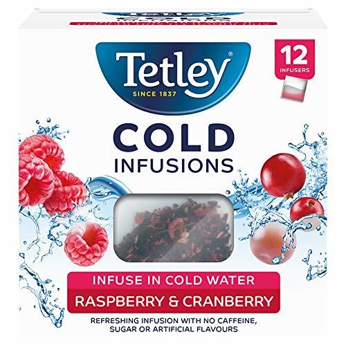 Producto Tetley Cold Infusions Frambuesa y Arándano 12 Bolsas