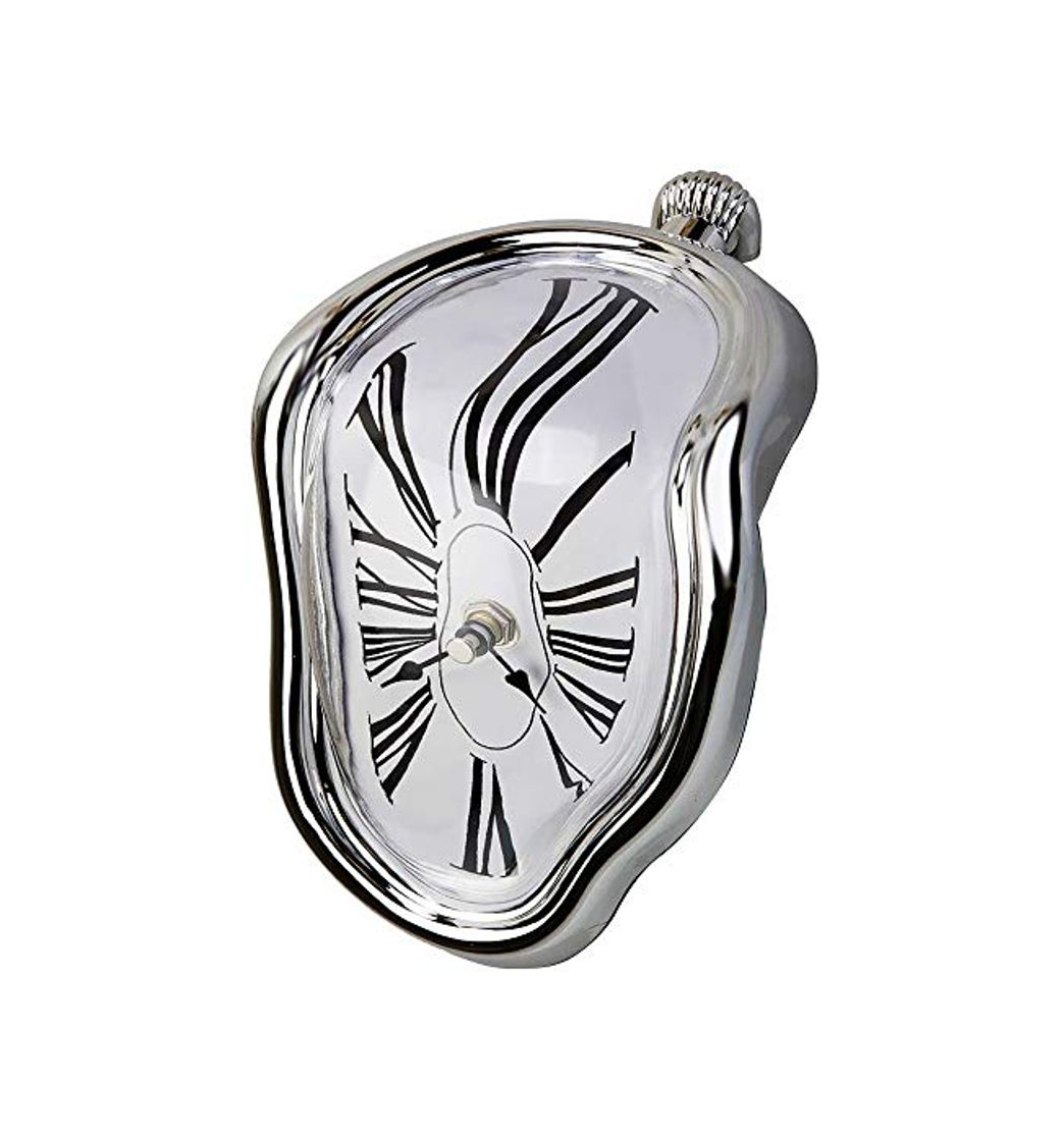 Social Creatov - Reloj de mesa, con diseño de flujo de tiempo de