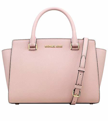 Social Michael Kors Selma Saffiano Leather Medium Top Zip Satchel Bag