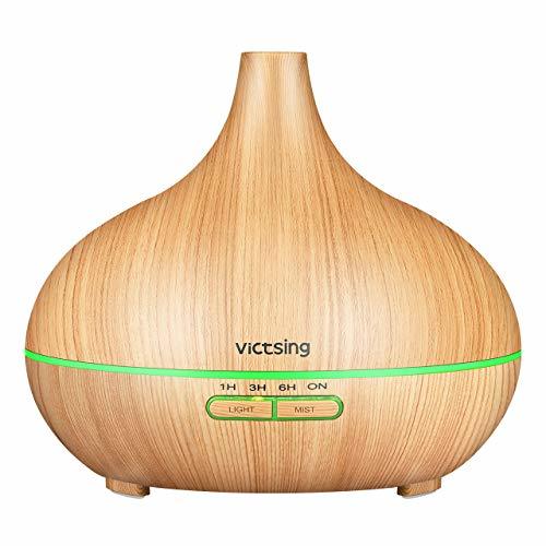 Social VICTSING 300ml Humidificador Ultrasónico Aromaterapia, Difusor de Aceites Esenciales de Vapor Frío,7-Color