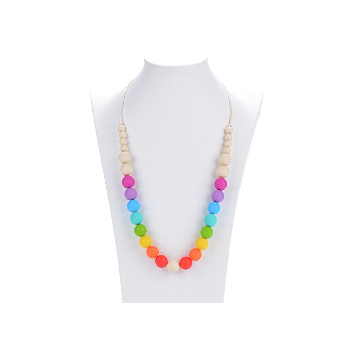 Collar Mordedor Lactancia Prenatal de Silicona Antibacteriana - Sin BPA