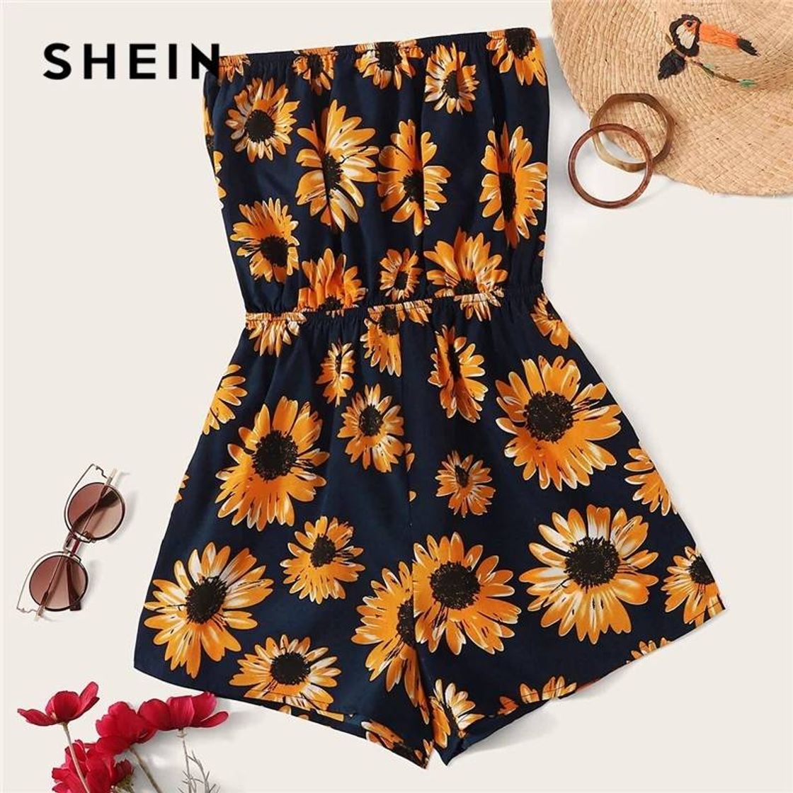 Fashion Vestido verano de girasoles