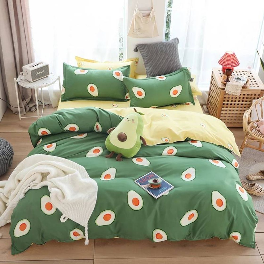 Moda Juego de cama de aguacates