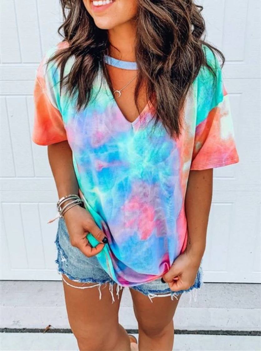 Social Camiseta Tie Dye verano. 