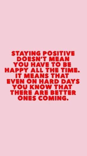 Positive mindset 