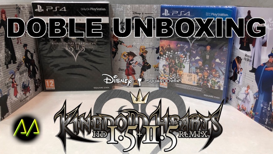 Fashion DOBLE UNBOXING Kingdom Hearts HD 1.5+2.5 ReMIX + Poster PS4