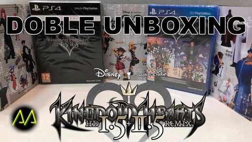 DOBLE UNBOXING Kingdom Hearts HD 1.5+2.5 ReMIX + Poster PS4