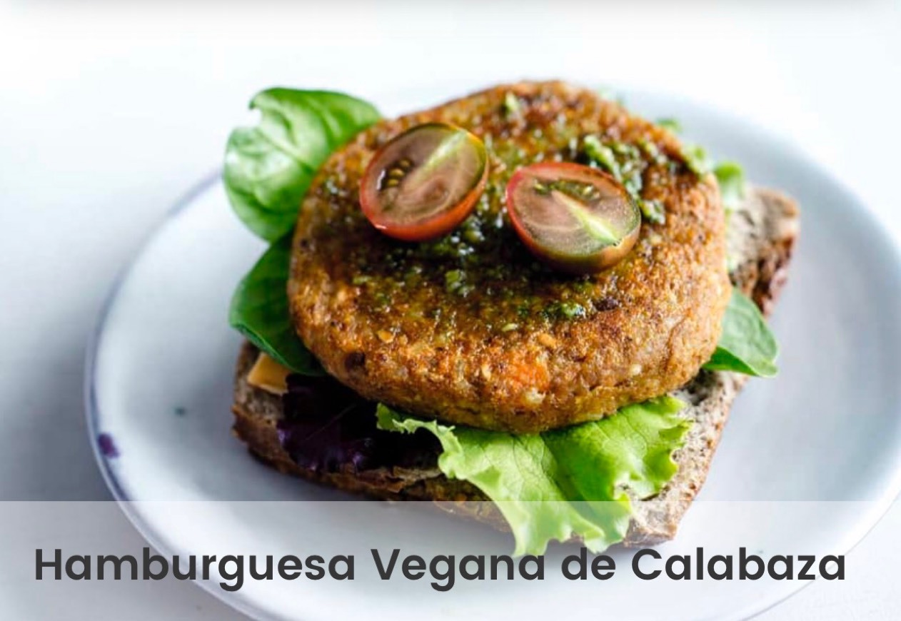 Moda Hamburguesa vegana de calabaza 