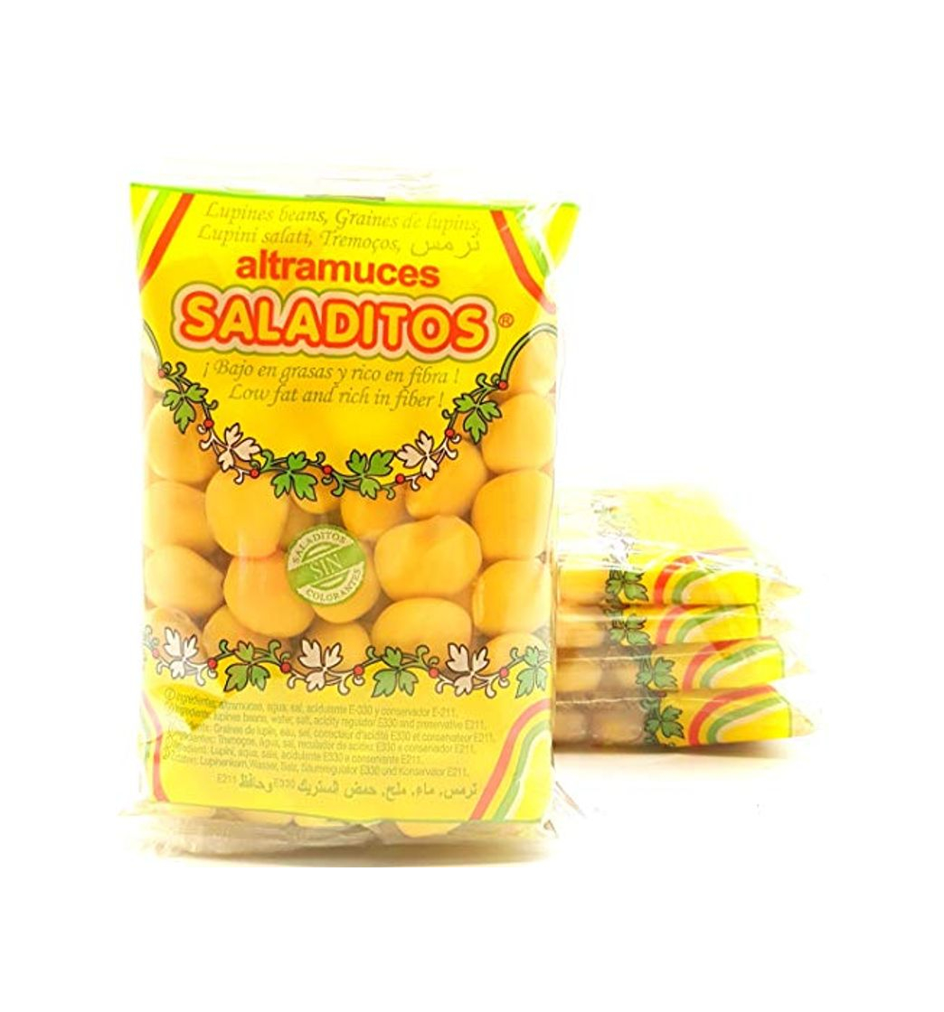 Products Altramuces Saladitos 5 packs de 4 bolsitas de 100 g