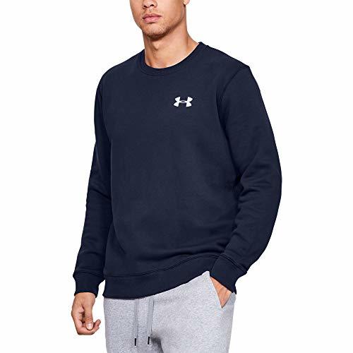 Product Under Armour Rival Solid Fitted Crew Sudadera, Hombre, Azul