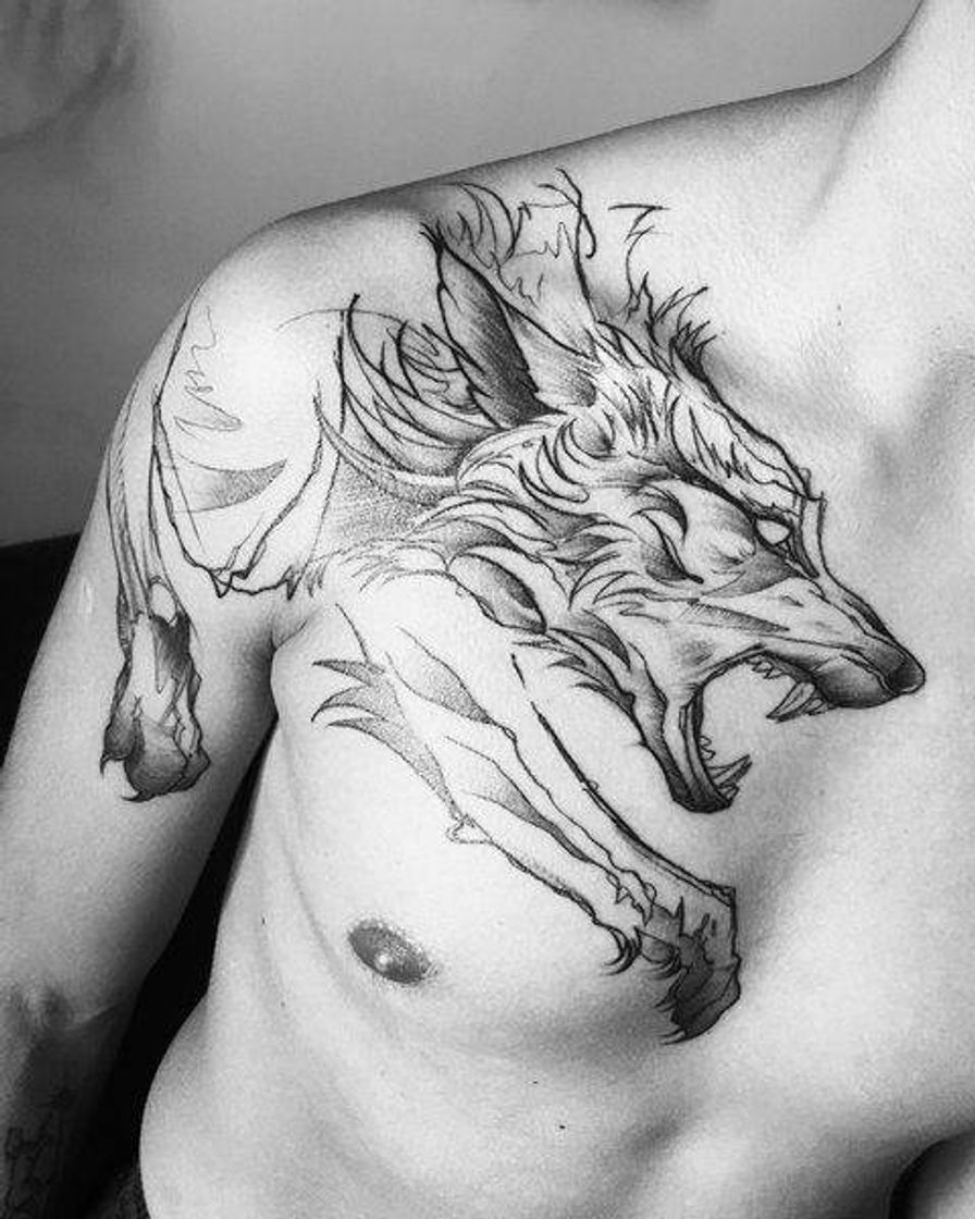 Fashion Wolf tattoo