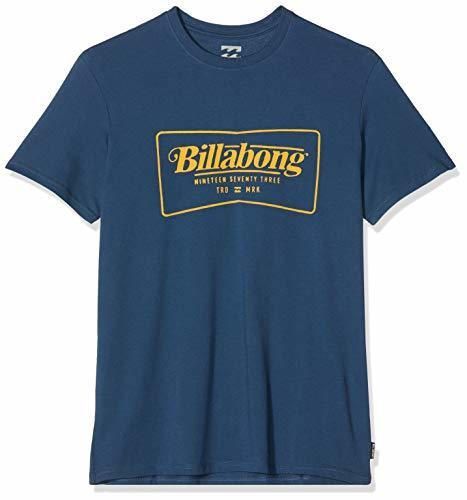 Social BILLABONG TRD Mrk SS tee Camiseta, Hombre, Azul
