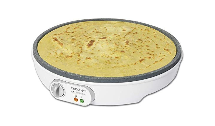 Social Cecotec Crepera Fun Crepestone Twin. Placa Reversible con Revestimiento Antiadherente RockStone