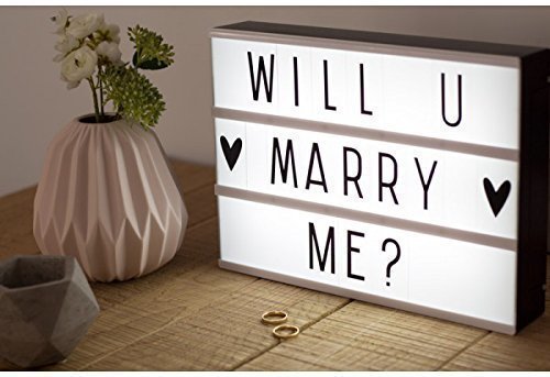 Social LIGHTBOX CARTEL CON LUZ LED CON 90 LETRAS