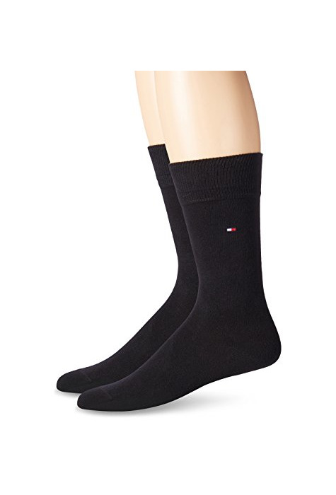 Productos Tommy Hilfiger Classic, Calcetines Para Hombre, Pack de 2, Negro