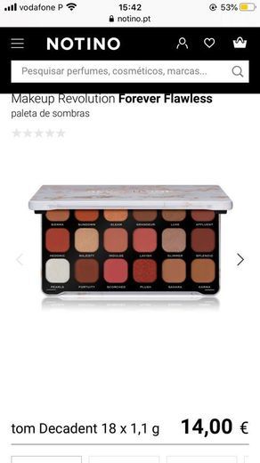 Products Paleta revolution coleção Forever flawless “decadent “