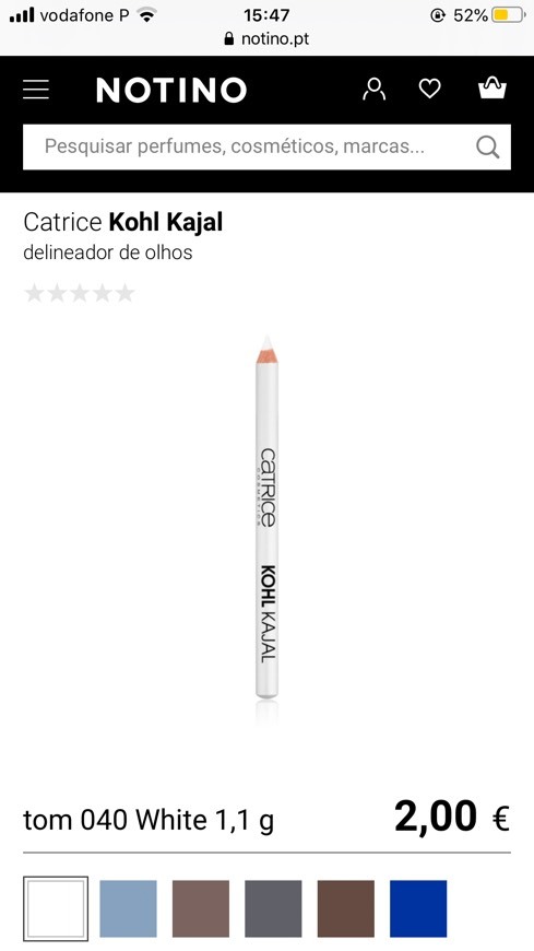 Products Lápis kajal branco catrice 