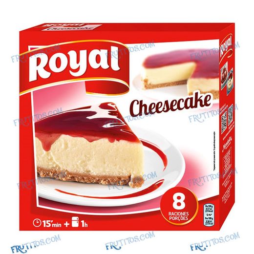 Royal cheesecake con sirope de fresa 
