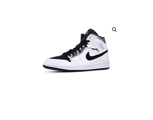 Nike Air Jordan 1 Blancas y Plateadas